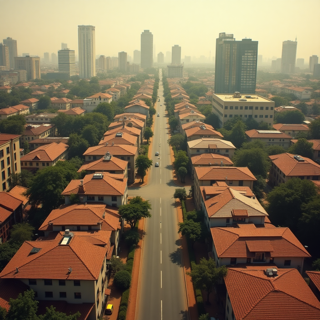 Vista panorámica de Nairobi, capital de Kenia, mostrando su desarrollo urbano y financiero